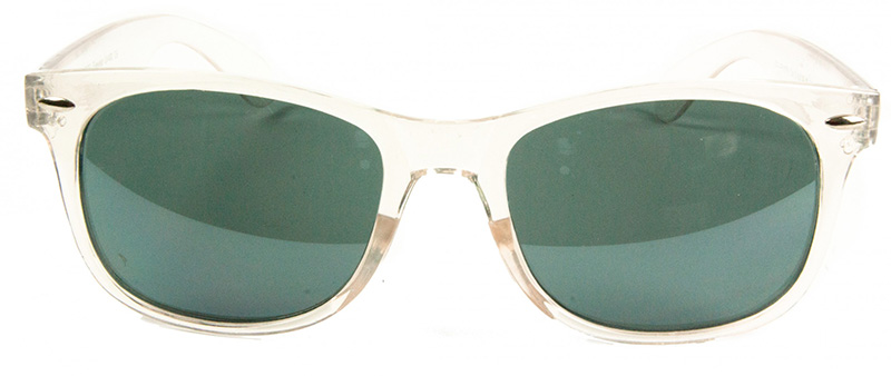 Sonnenbrille Wayfarer Stil “T Color” Weiss