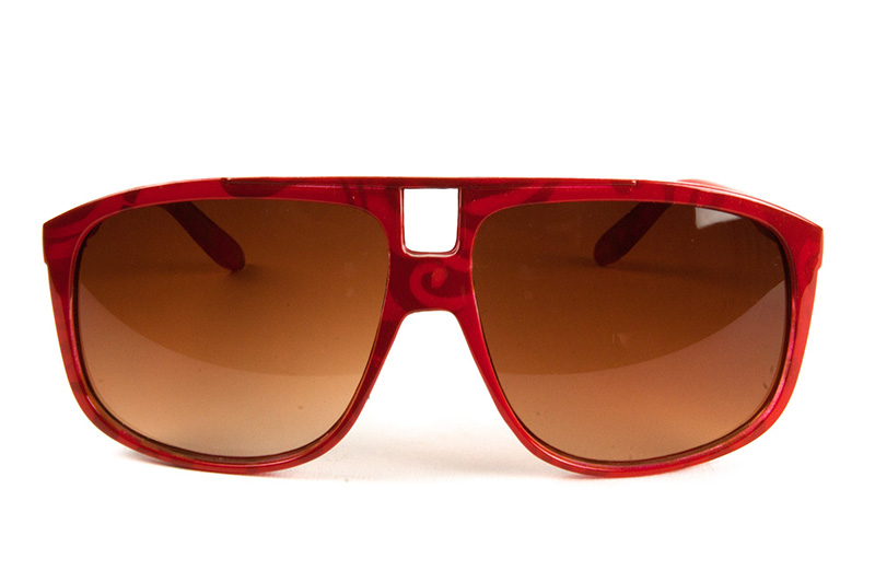 Retro Sonnenbrille Rot